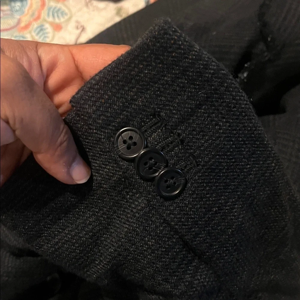 Banana Republic Blazer Coat Mens 46R 97% Wool Blend Blue